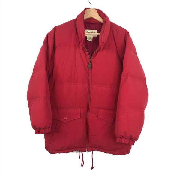 Eddie Bauer Other - Eddie Bauer Red Down Feather Puffer Winter Jacket